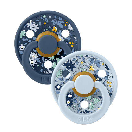 Vazart - BIBS x Liberty x 2 PACK Chamomile Lawn Baby Blue Mix 1