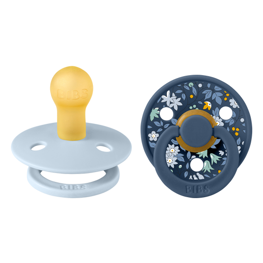 Vazart - BIBS x Liberty x 2 PACK Chamomile Lawn Baby Blue Mix