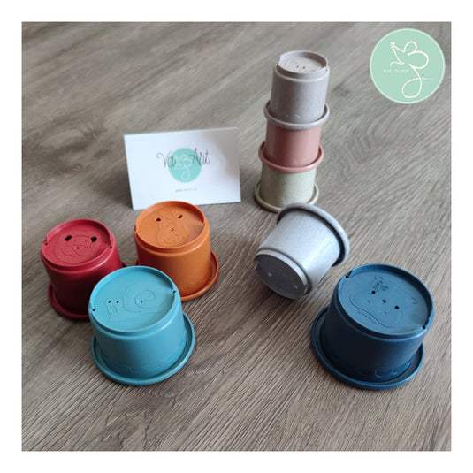 Vazart - Juego de Tazas Sensoriales x8 animales