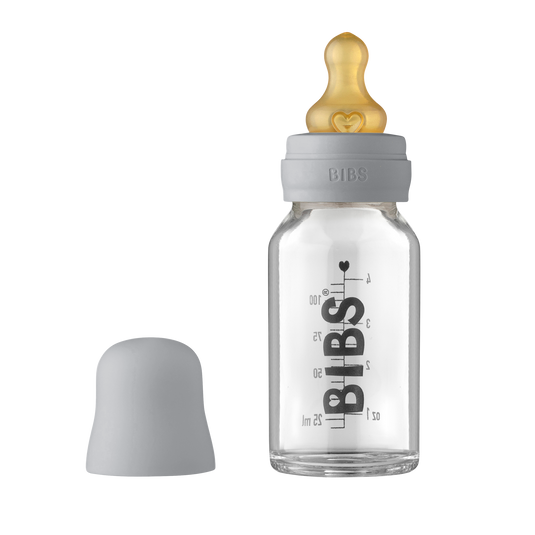 Vazart - BIBS Set de Tetero de Vidrio de 110 ml Cloud