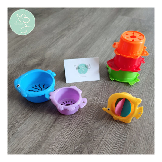 Vazart - Tazas Animales Marinos Colores Vivos